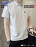 罗蒙（ROMON）t恤男夏季纯色短袖男士polo衫男休闲商务上衣男装 实拍图