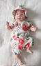 babylove婴儿连体衣夏季竹棉山茶纱布和尚服新生儿宝宝衣服薄款透气哈衣 实拍图