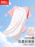 南极人儿童睡衣夏季女童薄款纯棉卡通少女家居服连衣裙 粉色小兔 130 实拍图