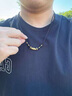 中国黄金（CHINA GOLD）黄金九眼天珠项链女男款足金转运珠玛瑙吊坠情人节生日礼物送女友 今/次日达*九眼天珠【黑玛瑙金珠】0.92g 实拍图