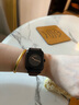 古欧（GUOU）手表女时尚气质女士品牌简约复古方形石英女款学生高中生皮带腕表 棕带黑枪框 实拍图