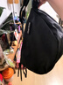 CinvaiKrose包包女包轻奢侈斜跨包女士包包新款2026男女同款帆布包 黑色-男女通用 实拍图