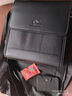 北狐商务真皮男包牛皮单肩包手提包复古斜挎软包竖款男士背包休闲胸包 黑色大号 实拍图