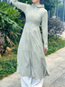 OhSunny防晒衣女长款女神透气防晒服户外运动风衣外套薄 云霜灰-长款 M 实拍图