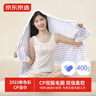 京东京造 400g倍柔全棉CP浴巾 A类加大加厚吸水男女通用大浴巾 思念蓝条纹 实拍图