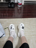 百慕倾臣 8cm厚底洞洞鞋女增高夏季外穿DIY新款护士沙滩防滑松糕包头凉鞋 白色【芝麻街】 38-39 正码（内长240MM） 实拍图