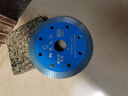 昌利106瓷砖切割片角磨机超薄不崩边1.2mm陶瓷专用105石材金刚石锯片 105旗舰款天蓝【1片】 波纹 实拍图