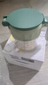 居元素玻璃密封防潮调料盒厨房盐糖瓶罐家用带勺调味罐350ml 果粉绿 实拍图