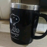 史努比(SNOOPY)保温杯不锈钢隔热喝水杯男女士办公室马克咖啡杯学生大容量冲饮杯子420ML DP-5002H黑色 实拍图