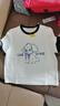 诗凡黎复古撞色狗狗印花T恤2025年春新款可爱百搭时尚短袖上衣 白色（尺码偏小） M 实拍图