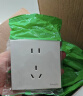 施耐德电气 单联六类电脑插座 86型网络网线信息插座面板 皓呈系列 奶油白色 实拍图