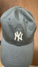 MLB棒球帽子男女通用韩版软顶休闲洋基队遮阳送礼CP77 炭灰小白标NY 实拍图