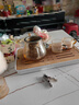 瓷牌茗茶具（cipaiming teaset） 透明玻璃茶具整套套装家用功夫茶壶茶杯会客泡茶器 透明八骏壶4个把杯+小四方盘 实拍图
