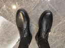 百丽情人节礼物男鞋商场同款牛皮革商务休闲皮鞋7GM01 黑色-打孔 40 实拍图