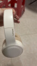 联想（Lenovo）真无线头戴式蓝牙耳机 电脑游戏电竞降噪跑步运动音乐网课耳麦 适用苹果华为thinkplus TH30米白 实拍图