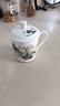 盛天下景德镇陶瓷茶杯带盖骨瓷杯青花水杯办公杯礼品杯会议杯子定制 青山红树500ML 实拍图