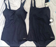 迪卡侬泳衣女连体三角抗氯游泳服显瘦大码泳装泡温泉深蓝4230023 实拍图
