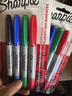 锐意（Sharpie）双头细0.5mm宽2.5mm黑红蓝绿四色油性马克笔四支吊卡装 防水防褪色速干记号美术写生 实拍图
