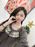 七彩雲南翡翠吊坠S925银镶蓝水福豆女款玉坠项链挂件送女友送妈妈节日礼物 蓝水福豆0165 实拍图