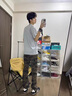 POUM美式高街修身微喇休闲裤男女工装迷彩裤情侣裤喇叭多口袋裤子男 BLMFS-8279迷彩色 XL 实拍图