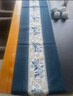 骆易家（Lorica）防水桌旗中式禅意茶席长条茶桌布餐桌茶几桌布茶旗茶桌垫布定制 国色芳华-蓝色（防水款） 【桌旗】33*360cm【适合桌长2.9-3.2米】 实拍图