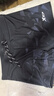 特步泳裤男防尴尬男士平角泳裤近视大码温泉专业游泳衣 黑色边角  2XL （建议体重150-170斤） 实拍图