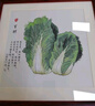 紫腾随轩白菜装饰画餐厅挂画新中式客厅沙发背景墙画饭厅墙面壁画 百财 40*40cm红木色实木框 实拍图