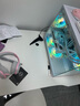 甄严选电脑桌台式电竞桌椅套装组合桌子办公家用桌学习桌书房书桌写字桌 【白架+白碳纤纹面】单桌120*60 实拍图
