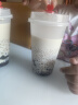 美丽雅 奶茶杯一次性咖啡杯带盖500ml*20套珍珠饮料塑料杯加厚果汁杯子 实拍图