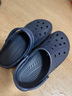 卡骆驰crocs洞洞鞋贝雅男鞋女鞋轻便耐磨一脚蹬拖鞋休闲鞋|10126 深蓝-410 40 (250mm) 实拍图