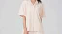 京舒然京东自有品牌棉·睡衣女纯棉短袖套休闲家居服  浅粉 XL开学季 实拍图