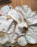 全棉时代婴儿口水兜纱布宝宝围嘴防吐奶口水巾围兜可旋转3条装, 29*32cm 实拍图