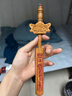 星光缘桃木剑创意家居摆件婴儿木雕装饰工艺品装饰挂件七星八卦剑22cm 实拍图