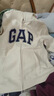 GAP男女装碳素磨毛字母logo连帽抓绒卫衣上衣609115 米色 L (175/96A)亚洲尺码 实拍图