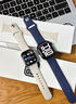 Apple/苹果 Watch Series 10 智能手表GPS款46毫米银色铝金属表壳丹宁色运动型表带M/L MX223CH/B 实拍图