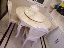 谜城静静 欧式餐桌椅组合实木大理石伸缩折叠小户型圆桌方形多功能饭桌 单餐桌 1.2M 实拍图