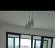 雷士（NVC）雷士照明LED餐吊灯餐厅吧台灯具现代简约铁艺三头吊灯 白色 实拍图