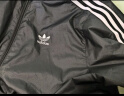 adidas休闲简约三条纹梭织立领夹克外套男装阿迪达斯官方三叶草 黑色 M 实拍图
