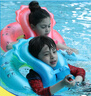 泳乐宝 新安全升级版防侧翻蛇形泳圈 宝宝儿童加厚环型充气泳圈 蓝色S码 实拍图