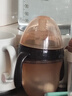 kamidi断奶奶瓶仿母乳硅胶奶瓶新生儿吸管奶瓶防胀气耐摔戒奶奶瓶 150ML【原装3孔】 5-7个月 实拍图