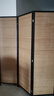 柒木一居新中式隔断屏风茶楼国风竹影主题装饰墙背景茶室竹编围挡阳台改造 折叠摆放无底座 180高X50宽（三扇）竹画喷绘 实拍图