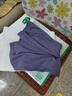 松山棉店女士舒适休闲裤夏季薄荷罗纹凉感防蚊冰丝宽松显瘦阔腿裤 收口-葡萄紫 L (165) 实拍图