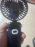 COZA【小扬哥推荐】手持小风扇迷你便捷折叠支架usb风扇桌面挂脖式户外学生宿舍办公室充电随身小电扇 轻奢蓝丨可用3天丨5档强风丨智能数显丨带底座挂绳 实拍图