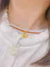 中国黄金（CHINA GOLD）18K金项链女款银杏叶吊坠轻奢小众首饰母亲节生日礼物送女友爱人 18K银杏叶吊坠【配S925银链】 实拍图
