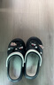 卓诗尼厚底洞洞鞋女新款夏季可爱凉拖一脚蹬防滑防臭运动凉鞋 黑白 38 实拍图