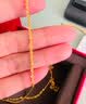 周大生黄金项链绞丝锁骨链素金链经典百搭七夕礼物送女友 45cm-4.2g 实拍图