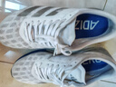 adidas ADIZERO BOSTON 9超轻马拉松boost专业竞训跑鞋男阿迪达斯 白色/银色/蓝色   40.5 实拍图