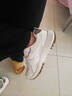 鸿星品牌运动鞋女2025秋季新款超火百搭防滑休闲女鞋软底轻便跑步小白鞋 D28白卡网面透气款 35 实拍图