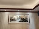 牧子喜行万里长城靠山图办公室聚宝盆山水画客厅风景挂画沙发背景墙装饰画 07款-靠山图 长140*60cm +有机玻璃+实木边框 实拍图