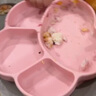 COOKSS 宝宝餐盘硅胶婴儿学吃饭分格儿童餐具辅食碗餐盘防摔带吸盘 实拍图